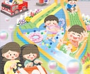 商用OK！可愛いほんわか絵本風イラストお描きします パンフレットやチラシ、書籍やホームページの挿絵、アイコンにも イメージ5