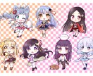 商用OK！ぷにっ♥としたミニキャラ描きます SNSアイコン、個人利用のグッズ作成などに イメージ2