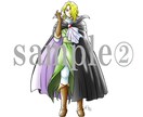 七頭身キャラを描きます TRPGなどで使える立ち絵など全身図を承ります！ イメージ2