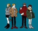 全身イラストスナップお描きします スナップ写真のようにあなたの全身をイラスト化します。 イメージ4