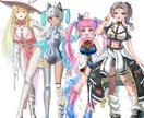 Vtuber、Vliverの立ち絵制作をいたします 最短2週間納品可！配信者用の立ち絵・新衣装が欲しい方へ イメージ1