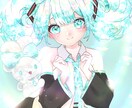 キラッキラのイラストを描きます 通常よりも可愛く加工した個性的なイラストです。 イメージ5