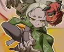 SNSなどで使用できる１枚絵を描きます 様々なテイストのタッチでキャラを描きます イメージ3