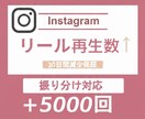 Instagramリール5000回再生します 動画・IGTV・リール対応★再生拡散★最安値挑戦 イメージ1