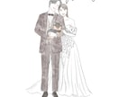 ウェルカムボードイラストお描きします 前撮りなしでも作成できます！プレゼントにもおすすめです！ イメージ4