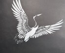 ご用意いただいた図案を丁寧に切り絵にします 線画データから繊細な切り絵を制作（※版権不可） イメージ1
