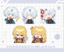 デフォルメイラスト作成します 個人用途でのグッズ使用も可能です。 イメージ3