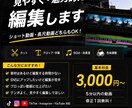 SNS用の動画を編集します カットや字幕など基本的な編集をお任せください イメージ1