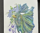 2枠限定！色鉛筆で幻想的な動物画を制作します 透明感ある美術館のような一点物アート イメージ1