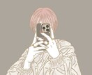 顔隠し専門！おしゃれ雰囲気アイコン描きます 似てる！より雰囲気かわいい！を求めている方へ！ イメージ4