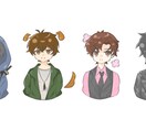 可愛くキュートなイラスト制作します おもにアイコンやグッズなどに使われます イメージ6