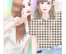 シンプル可愛い線画描きます 顔を描く場合は＋500円、カラーにする場合は＋1000円です イメージ6