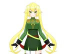 live2dのキャラ制作からモデリングまで致します デフォルト〜等身キャラを中心にご要望のモデルを提供します！ イメージ1