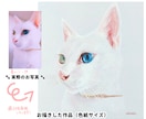 猫さんやペットのあたたかな似顔絵お描きします ◎ハガキサイズ送料無料＆フレームイン／イラスト／肖像画／額縁 イメージ2