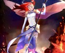 ご希望のイラスト承ります 厚塗りシンプル綺麗なキャラクターの1枚絵を制作します イメージ1