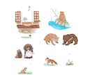 ほのぼの可愛いイラストを描きます webチラシなどのなどの挿絵、可愛いほのぼのイラスト イメージ3