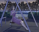 配信・表紙などに　背景ありの一枚絵を描きます 落ちついた、癒される雰囲気の一枚絵が必要な方へ イメージ5