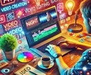 会話形式動画を！Nightで アイデアを形にします 会話形式であなたのアイデアを素敵な動画に変えます！ イメージ1