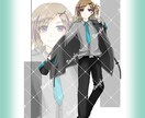 柔らかい雰囲気のTRPG・ゲームの立ち絵を描きます 表情差分２枚付き！少女から少年～青年、男のお姉さんが得意です イメージ7