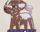 大切なペットを切り絵のステッカーにします 完全オーダーメイド、世界に一つだけのステッカーです イメージ9