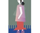 グラフィックデザイン、イラストを描きます グラフィカルな人物や動物のイラストが得意です！ イメージ6