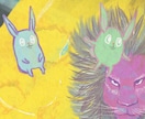 カラフルなゆるい絵本調の絵を描きます ゆるさの中に一粒のスパイスを利かせた絵はいかがですか イメージ5