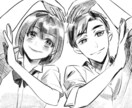 金欠だけどイラストが欲しい方へ！最短即日納品します 親友/カップル/NL/BL/GL/男同士/女同士/夢絵 OK イメージ1