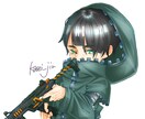 鮮やかな可愛い一枚絵を作成します SNS用アイコン・ヘッダーや立ち絵、プレゼントにも イメージ2