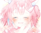 可愛いアイコンお届けします 癒される優しい色合いの女の子のアイコン描きます♡ イメージ5