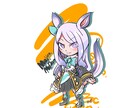 デフォルメキャラクターのイラストを作成します 自分のモノはオンリーワンがいい！好きなキャラを使おう！ イメージ3