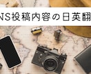 SNS投稿内容の英語翻訳いたします ※SNSで発信する投稿内容を伝わりやすく丁寧に英訳します！ イメージ1