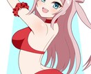 二次元好きさん必見！アニメ塗りの女キャラを描きます SNSのアイコンに使えるようなイラストを描きます！ イメージ3
