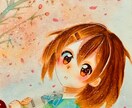 かわいい女の子イラストを色紙に制作します キャラクターをポーズ、背景込の価格で制作します‼️ イメージ6