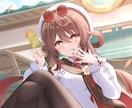 グッズやVtuber活動にも！イラスト描きます 背景付きの可愛い女の子を描きます！歌ってみたなどにも！ イメージ2
