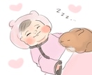 SNS・記念日に♡赤ちゃんイラスト制作します ほっこり癒される、ゆるふわタッチでお描きします。 イメージ6