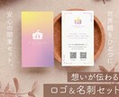 これだけで準備完了。起業・開店ロゴと名刺を作ります 販売実績180件超／評価5.0★ロゴから名刺まで一貫デザイン イメージ1