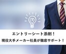 ２３年卒応援！１社分のエントリーシート添削します 採用担当経験あり！現役大手メーカー社員が徹底サポート！ イメージ1