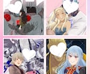 カップルイラスト・夢絵・アイコン・立ち絵描きます 表情豊かに様々な世界観を表現します！似顔絵対応も可！ イメージ4
