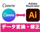 CANVA⇄Aiデータ変換・修正・編集いたします CANVA→Aiはもちろん、Ai→CANVAのどちらもOK！ イメージ1