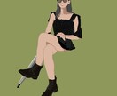 フラットタイプの人物イラストを作成します オシャレ/匿名なイラストでおなただけのイラスト✨ イメージ1