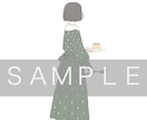 顔を隠すシンプルなイラスト描きます ◎シンプルおしゃれなイラストです◎顔ありも可◎ イメージ7