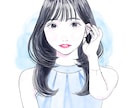 線画×水彩タッチで抜け感のあるイラスト描きます 商用可！デジタル水彩でおしゃれに♡目を引くイラストを作成 イメージ4