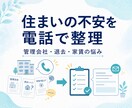 住まいの悩みや管理会社とのトラブルを整理します 家賃値上げ・退去・管理会社対応の不安整理 イメージ1