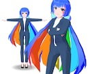 オリジナルキャラクターモデル（VRM）作成します キャラデザからフルスクラッチ３Dモデルを！ イメージ2