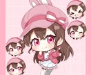 タイプB　かわいいSDイラスト描きます グッズ等に！2頭身のシンプルイラスト イメージ3