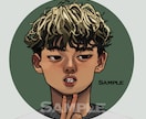 おしゃれイラストアイコン描きます SNSなどで似顔絵、イラストでおしゃれに注目度UP イメージ2