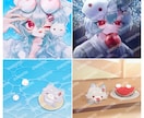 かわいいイラスト制作いたします SNSアイコンやTRPG用立ち絵等のイラストを制作します イメージ2