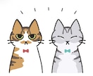 猫ちゃんの似顔絵イラストお描きします アイコンや自分用のグッズなどにどうぞ！ イメージ1
