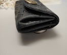 ハンドメイド革財布を製作いたします スマイル×星柄型押し革アコーディオンポーチ イメージ3