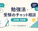 勉強法・受験の悩みをチャットで整理します プロ家庭教師が3日間、具体策まで一緒に考えます イメージ1